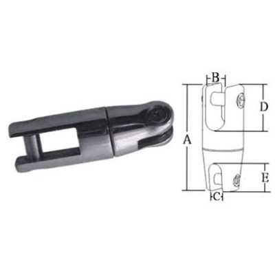 Giunto girevole in acciaio Inox - Catena 10/12mm OS0174010-40%