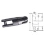 Giunto girevole in acciaio Inox - Catena 10/12mm OS0174010-40%