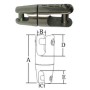 Giunto girevole in acciaio Inox AISI 316 - Catena 12/14mm OS0174012-40%