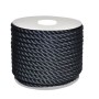 Sea King twisted mooring rope 100mt Ø24mm Black AM00219572