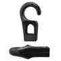Gancetto terminale in plastica Foro D.6mm Nero N11900600075N-5%