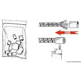 Heat-shrinkable white plastic terminals for lines OS0620200