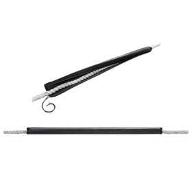 Proteggi cima in pelle per cime Ø 24 - 32mm L.80cm Nera OS0645502-18%