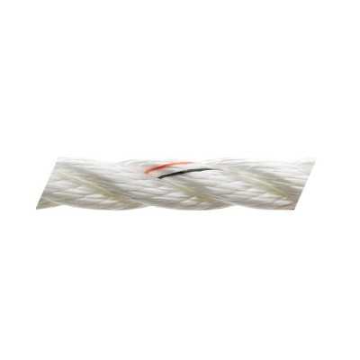 Marlow 3-strand pre-stretched line Ø 8mm White colour 200mt spool OS0643108