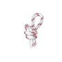 Dyneema braid Ø 4mm 100mt spool White with red flecks OS0645904