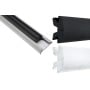 Black PVC Fender Profile 24mt for aluminium support H37mm MT383213724
