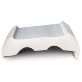 TeStainless Steelilmare White PVC Standard Base H40 mm Unit Size 12mt for Sphaera Fender Profiles 25 & 35 MT383250213