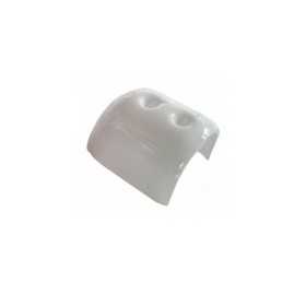 TeStainless Steelilmare WHITE Plastic End Cap for Radial Fender Profile H.52mm MT3833213