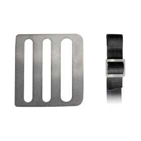 2 Fibbie inox a 3 passaggi in acciaio inox per cinghie fino a 40mm OS0671040-40%