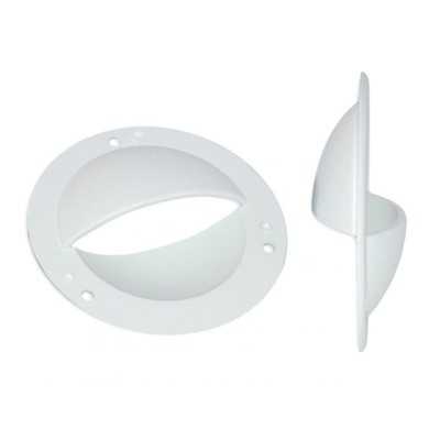 Presa d'aria in plastica tonda D.87mm Bianca LZ44551-5%