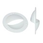 Presa d'aria in plastica tonda D.87mm Bianca LZ44551-5%