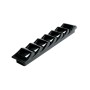Side louvre air vent in Black ABS 415x83mm OS5340650