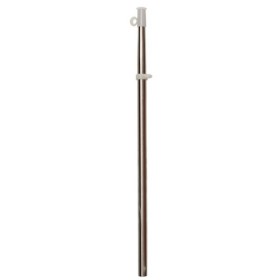 Asta portabandiera inox con 2 occhielli passacima L40cm Ø14mm N30112502145-5%