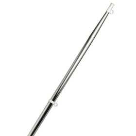Stainless steel Flagpole with 2 rope eyelets 60cm Ø20mm N30112502146