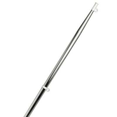 Asta portabandiera inox con 2 occhielli passacima L80cm Ø25mm N30112502147-10%