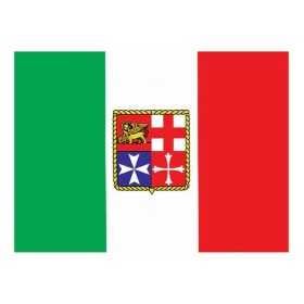 Adesivo Bandiera Italia 20x30cm con stemma marina mercantile N30112603781-40%
