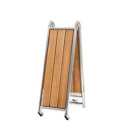 Stainless steel foldable gangway Teak Granting 1,6mt x 28cm OS4264301