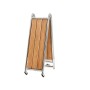 Passerella pieghevole in acciaio inox Piano in teak 2,2mt x 28cm OS4264302-18%