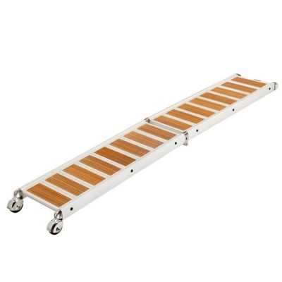 Passerella pieghevole in alluminio verniciato bianco 3,1mt x 36cm OS4266203-18%