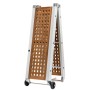 Passerella pieghevole in alluminio piano in teak 2,1mt x 36cm OS4268000-28%