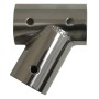 Tee inclinato destra 60° in acciaio inox leggero - Tubo D.22 mm MT0634322-5%