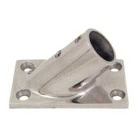 Base rettangolare a 45° in acc.inox - Tubo D.22 mm N60840528033-40%