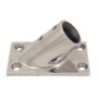Stainless steel rectangular base at 45° - Tube D.22 mm N60840528033