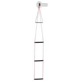 Recess fit 3-step emergency ladder with front screws L.110cm OS4952203