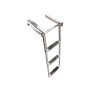 Stainless Steel fold-away under platform boarding ladder 3 steps H. 87,5cm MT0505306