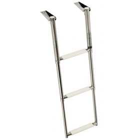 Scaletta telescopica ribaltabile 3 Gradini antiscivolo 89x30cm MT0505403-20%