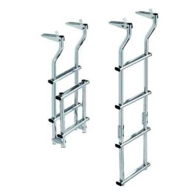 Scaletta in acciaio inox 4 gradini in acciaio 95x23cm N30810111039-20%