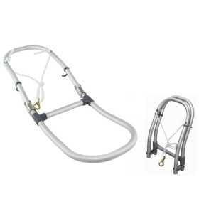 Scaletta in alluminio con 2 gradini per gommoni 250x900mm OS4953301-18%