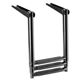 Scaletta Inox Telescopica per plancetta 3 gradini Nera OS4953603-18%