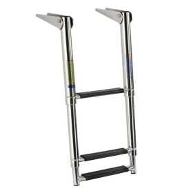 Scaletta telescopica 3 gradini Neri in acciaio inox OS4954153-18%