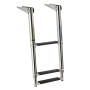 Scaletta telescopica 3 gradini Neri in acciaio inox OS4954153-18%