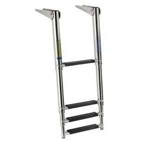 Scaletta telescopica 4 gradini Neri in acciaio inox OS4954154-18%