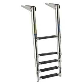 Scaletta telescopica 5 gradini Neri in acciaio inox OS4954155-18%