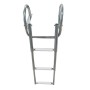 Scaletta telescopica da plancetta inox con corrimano 3 Gradini L889mm OS4954603-18%