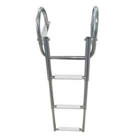 Scaletta telescopica da plancetta inox con corrimano 4 Gradini L1156mm OS4954604-18%