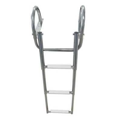 Scaletta telescopica da plancetta inox con corrimano 4 Gradini L1156mm OS4954604-18%