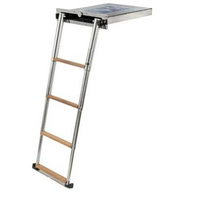 Scaletta a scomparsa Top Line 4 gradini in teak OS4955004-33%