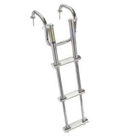 Scaletta telescopica da plancetta inox con maniglioni 3 Gradini L820mm OS4955603-18%
