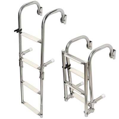 Scaletta pieghevole Inox con attacchi arcuati 5 gradini 1150x260x240mm OS4958205-18%
