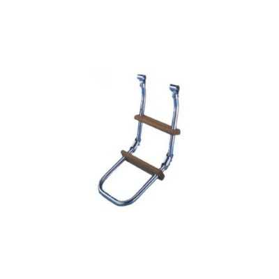 Stainless steel 3-step folding ladder 24x61cm TRS1903073