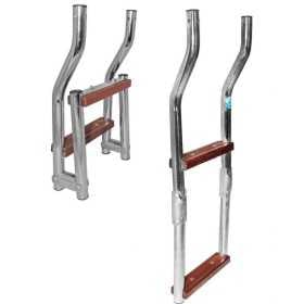 OCCASIONE Scaletta Pieghevole Inox 61x24cm 2 Gradini Legno N30810111070-26.065%