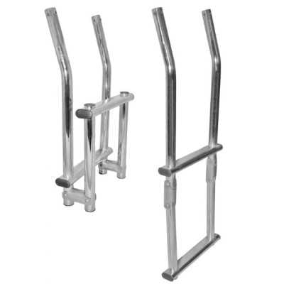 GREAT SALE Stainless Steel Folding Ladder 71x26.5cm with 2 Steps N30810111071