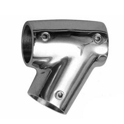 Giunto T inclinato 60° in acciaio inox AISI 316 per tubi Ø25mm N60840528059-10%