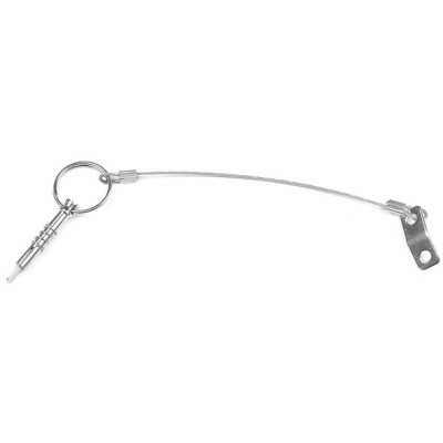 Piastrina inox + cavetto inox Ø 1,6mm + spina con molla e linguetta OS4611629-40%