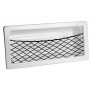 White ABS side object holder 540x244mm with elastic net and caps D.120mm OS2002560