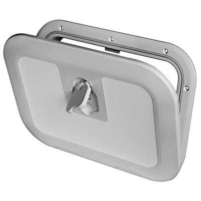 Flush inspection hatch Grey RAL 7042 380x280 mm OS2029160